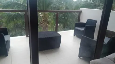 Zona de estar de LUJOSO DEPA CON PLAYA PRIVADA en la Isla Residences Acapulco