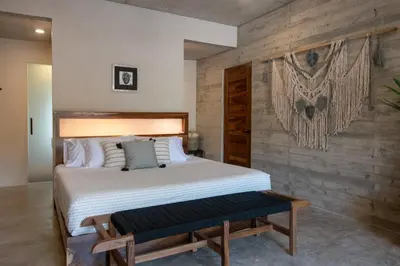 Cama o camas de una habitación en Jiloo Beautiful Oasis in Punta Zicatela 2