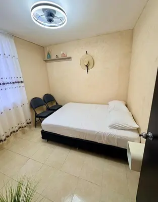 Cama o camas de una habitación en Departamento tranquilo Huatulco