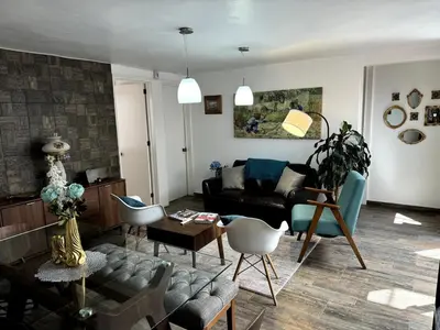 Zona de estar de Hermosa Casa en Coyoacán