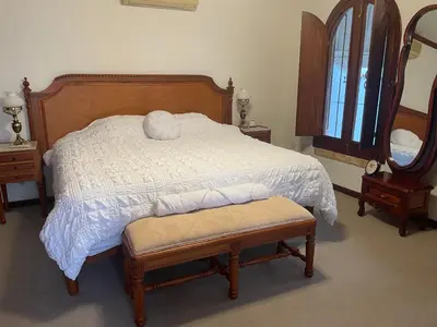 Cama o camas de una habitación en Casa del León