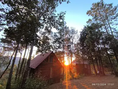 Paisaje cerca de este chalet de montaña