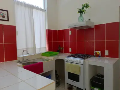 Una cocina o zona de cocina en Casa en club náutico Tequesquitengo