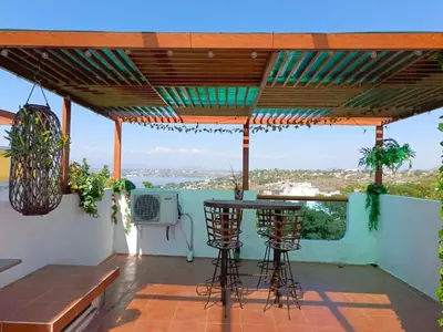 Un balcón o terraza de Casa en club náutico Tequesquitengo