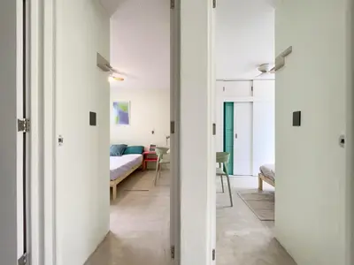 Cama o camas de una habitación en Great apartment for long stays