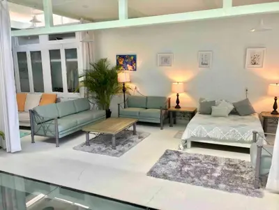 Zona de estar de Casa loft con alberca