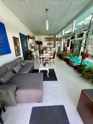 Zona de estar de Casa loft con alberca