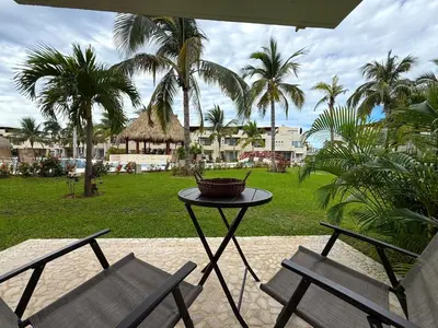 Jardín al aire libre en Villa Tostados Acapulco Diamante