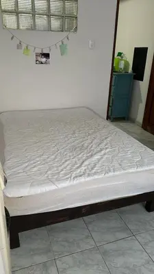 Cama o camas de una habitación en Departamento flores Magón