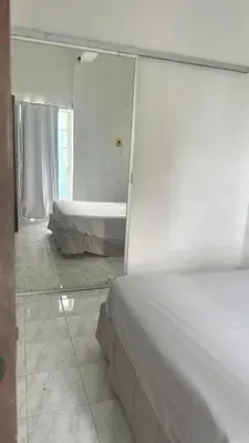 Cama o camas de una habitación en Departamento flores Magón