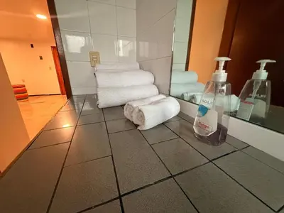Un baño de Departamento Sencillo Foro Sol GNP y Aeropuerto