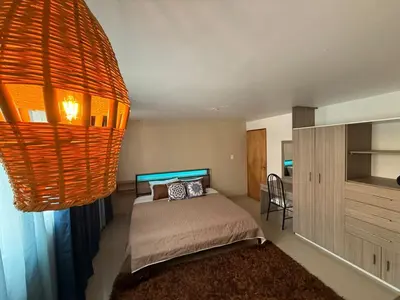 Cama o camas de una habitación en Cerca Foro Sol GNP y Aeropuerto