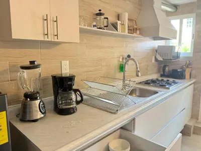 Una cocina o zona de cocina en Cerca Foro Sol GNP y Aeropuerto
