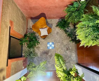 Jardín al aire libre en XochiHouse