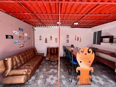 Zona de estar de Hospedaje Casa Azul