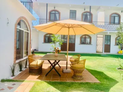 Jardín al aire libre en Casa AmaNacer Malinalco