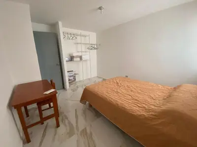 Cama o camas de una habitación en Casa entera gran ubicación, aeropuerto ver