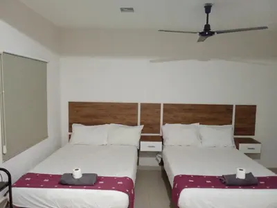 Cama o camas de una habitación en Hotel Casa Chiapas