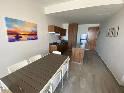 Zona de estar de Oceanfront &6pers &Pool &Gym &Golf Club
