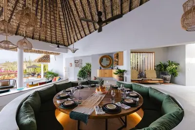 Zona de estar de La Gema Escondida - Puerto's Most Luxurious Villa