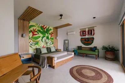 Zona de estar de La Gema Escondida - Puerto's Most Luxurious Villa