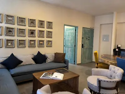 Zona de estar de Castello di Carlo - Departamento Carlo Magno I