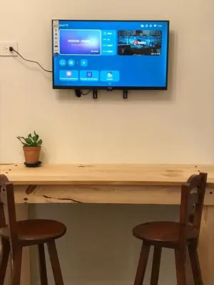 Una televisión o centro de entretenimiento en Casa-Recoveco