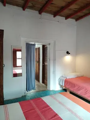 Cama o camas de una habitación en Casa en el Centro de Taxco