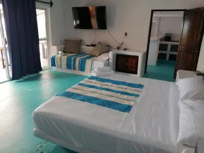 Cama o camas de una habitación en Casa Xcaala with Pool