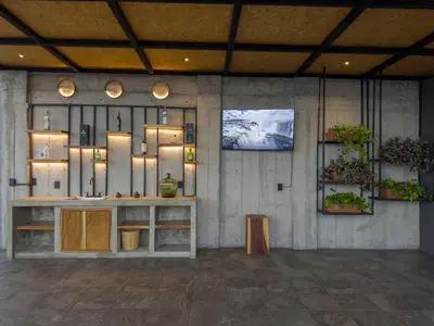 Una televisión o centro de entretenimiento en Palmas luxury apartment 102