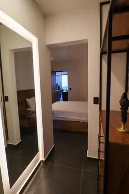 Cama o camas de una habitación en Palmas luxury apartment 102