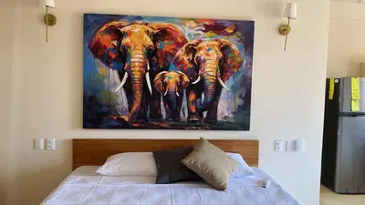 Cama o camas de una habitación en Namaste