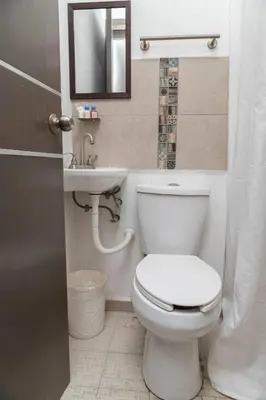 Un baño de Hotel Entre Volcanes
