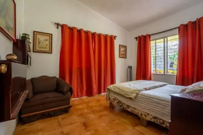 Cama o camas de una habitación en Vacation house with pool - Temixco, 2 bedrooms