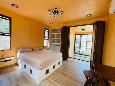 Cama o camas de una habitación en Lidxy Belegui Nido De Estrellas