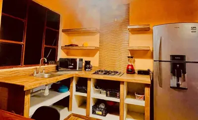 Una cocina o zona de cocina en Lidxy Belegui Nido De Estrellas