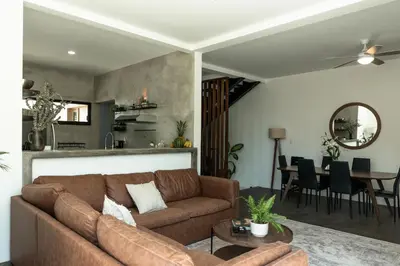 Zona de estar de Casa Eva -Ocean View Rooftop, Pool - La Punta