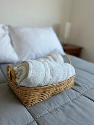 Cama o camas de una habitación en Cómodo Departamento en San Andrés Cholula