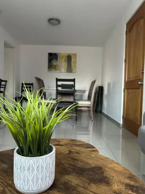 Zona de estar de Cómodo Departamento en San Andrés Cholula