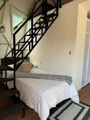 Cama o camas de una habitación en Domo Nool con vista a las estrellas