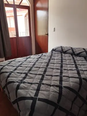 Cama o camas de una habitación en Nuevo departamento en el centro de Coatepec