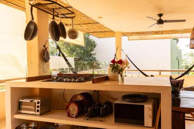 Una cocina o zona de cocina en Casa Vilú