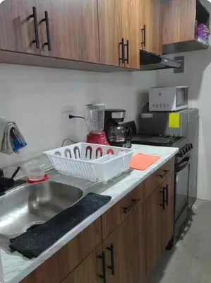 Una cocina o zona de cocina en Departamento Atlixco