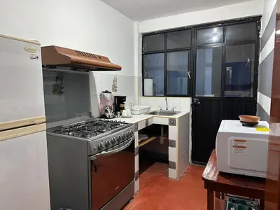 Una cocina o zona de cocina en Departamento en el centro de Oaxaca