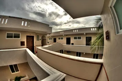 Un balcón o terraza de Auto Hotel Mediterraneo
