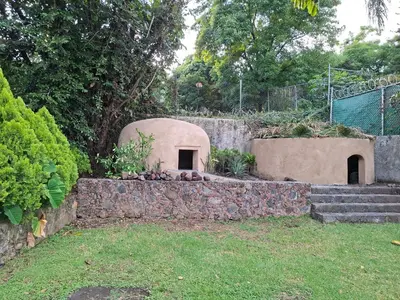 Jardín al aire libre en Hotel Tepoztlán