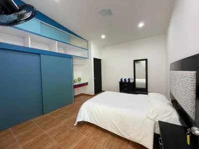 Cama o camas de una habitación en Hotel Casa Bendicion