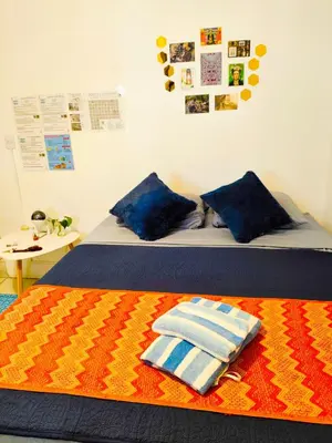 Cama o camas de una habitación en DURURU Inn