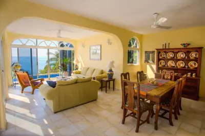 Zona de estar de Casa de La Paz - Beautiful Beachfront Villa