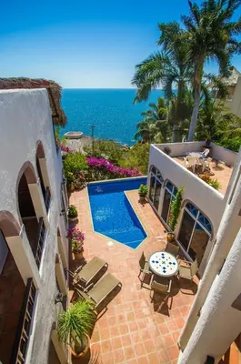 Vista general del mar o vista desde la villa